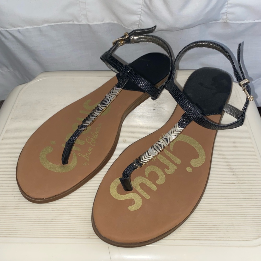 Black strappy sandals